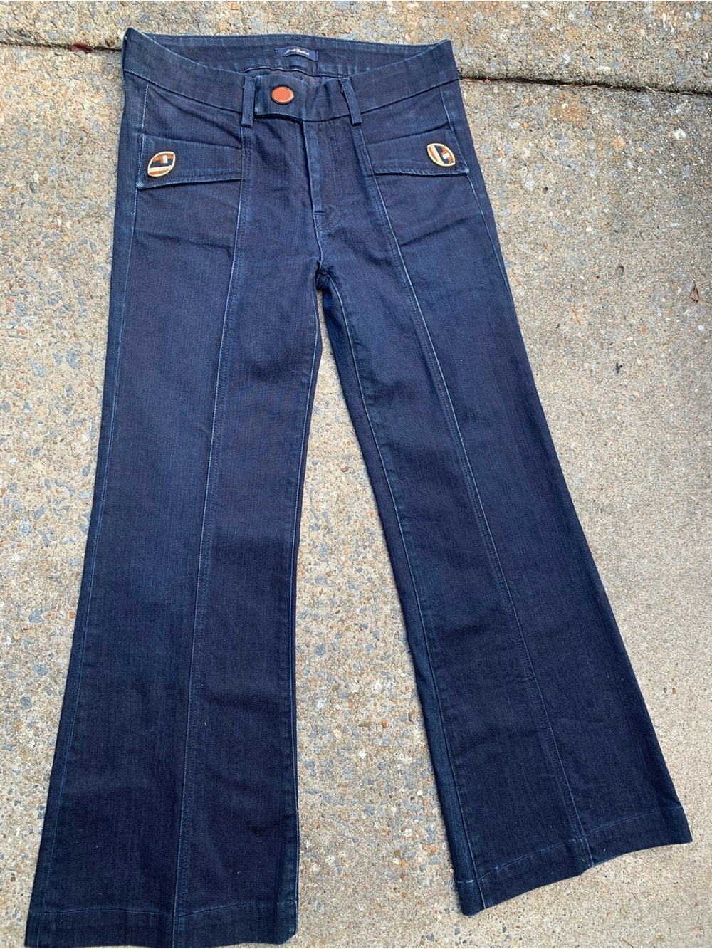 Extremely RARE 7 for All Mankind Special Edition Dojo Flared Jeans with Accents